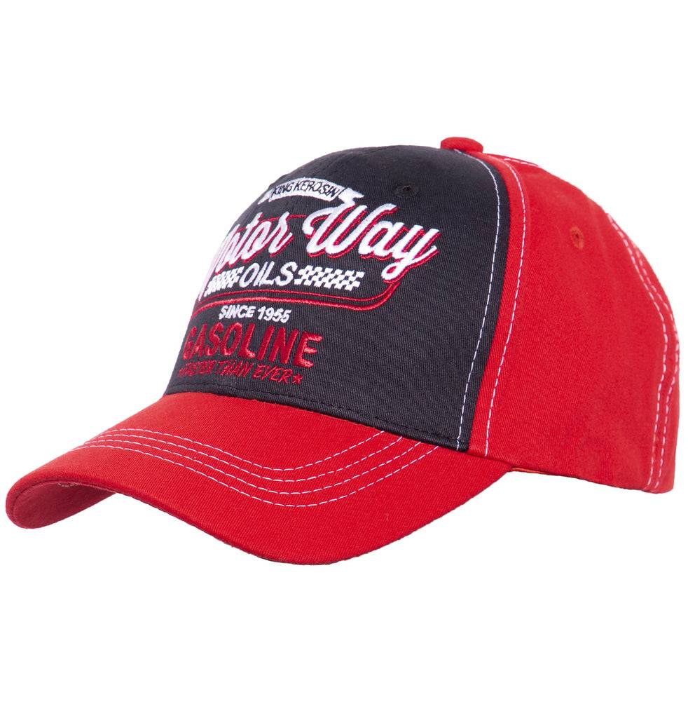 Queen Kerosin Baseball Cap mit Frontstickerei «Motor Way» Lagerräumung
