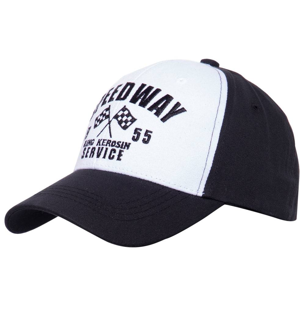 Queen Kerosin Baseball Cap mit Frontstickerei «Speedway» Heißer Verkauf