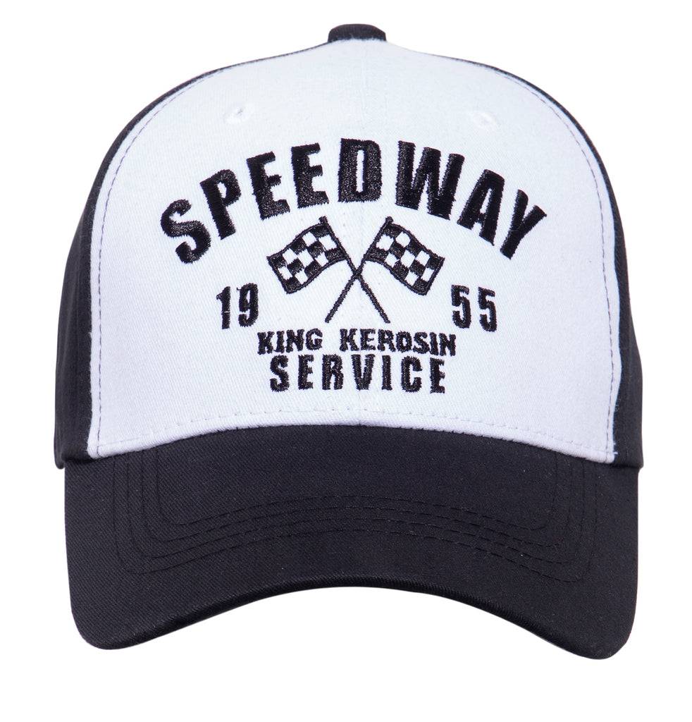 Queen Kerosin Baseball Cap mit Frontstickerei «Speedway» Heißer Verkauf