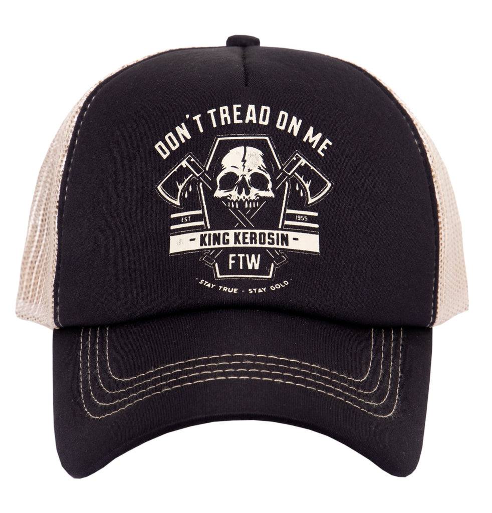 Queen Kerosin Trucker Cap»Don´t tread on me«mit Printmotiv «Don´t tread on me» Zeitlich begrenztes Angebot