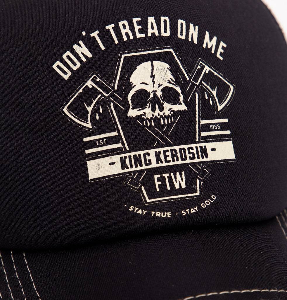 Queen Kerosin Trucker Cap»Don´t tread on me«mit Printmotiv «Don´t tread on me» Zeitlich begrenztes Angebot