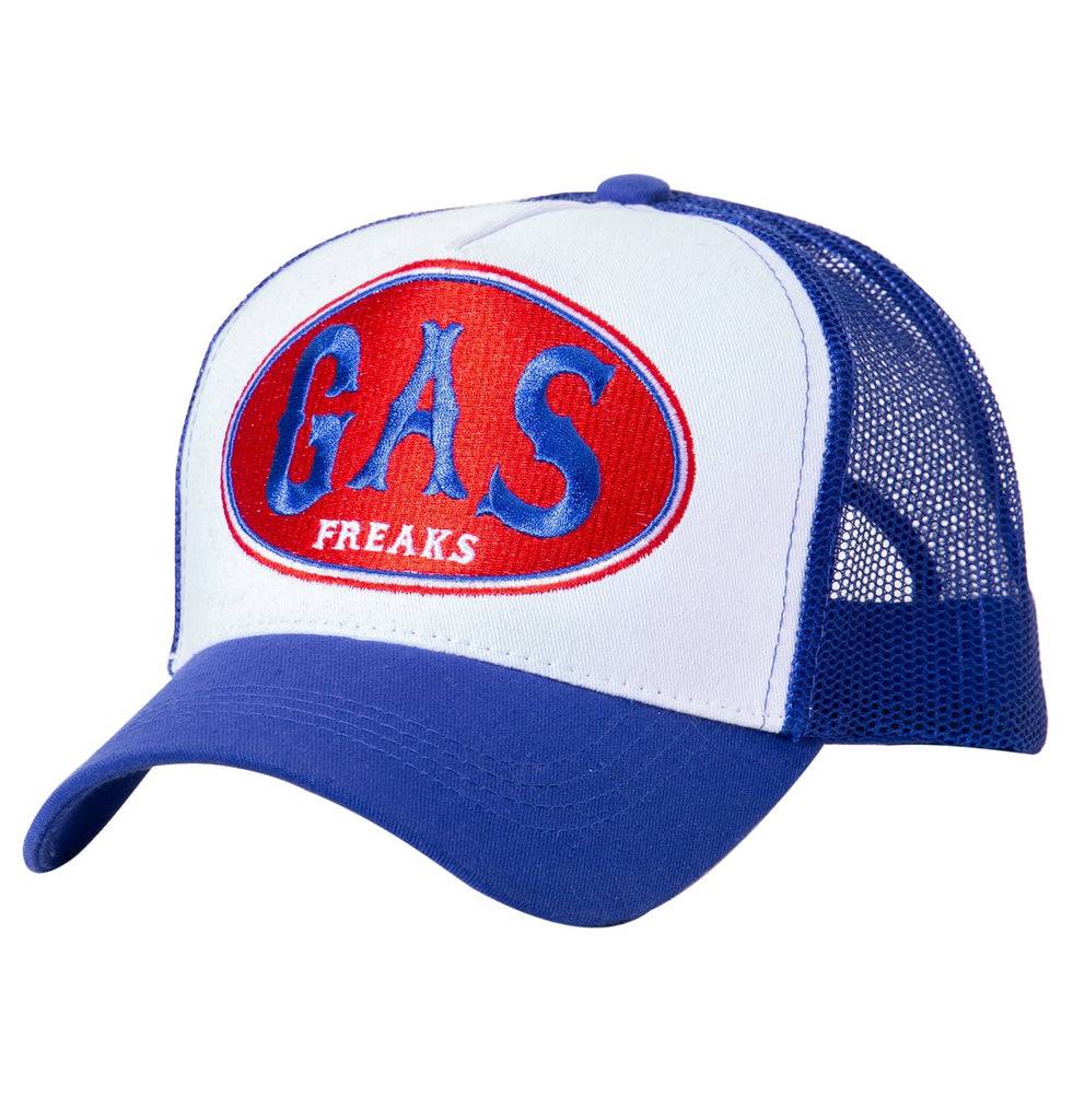 Queen Kerosin Trucker Mesh Cap in Colour-Blocking Optik «Gas Freaks» Große Rabatte