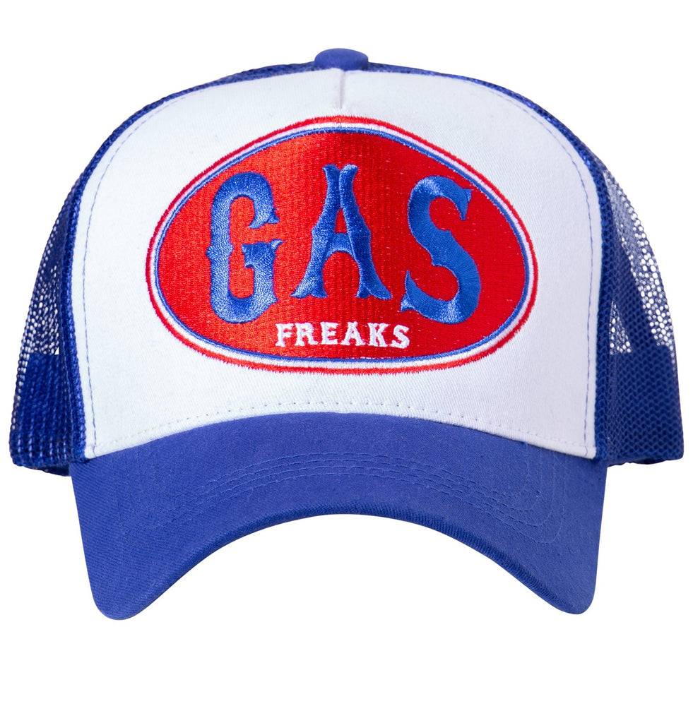 Queen Kerosin Trucker Mesh Cap in Colour-Blocking Optik «Gas Freaks» Große Rabatte