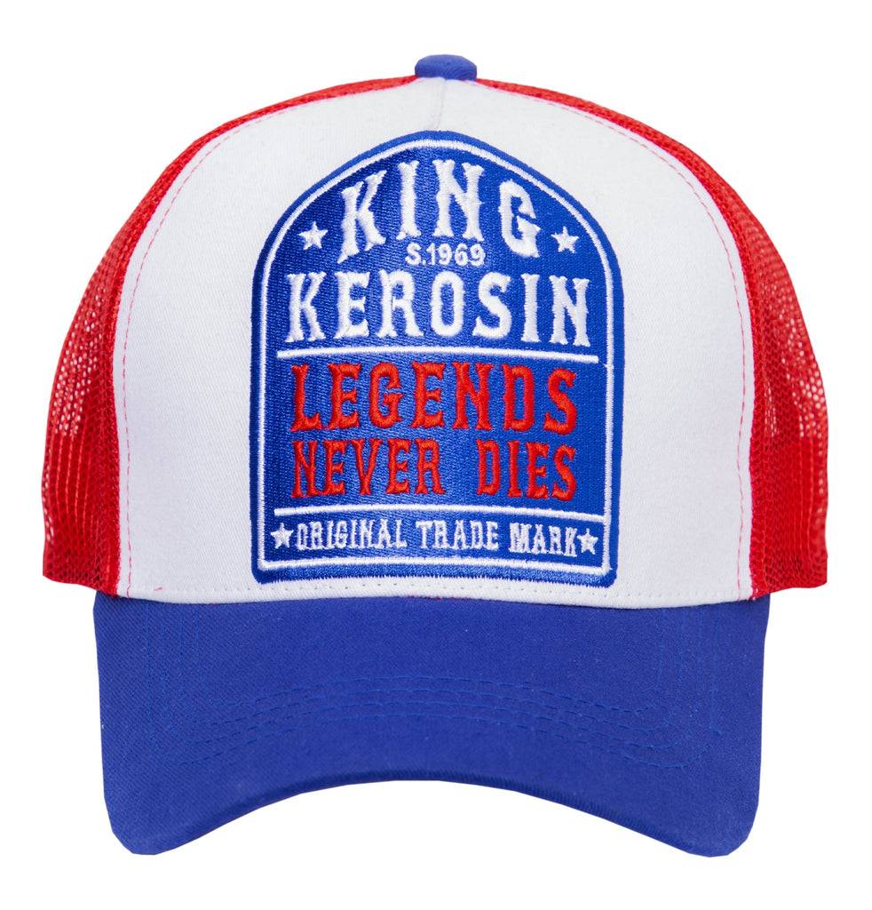 Queen Kerosin Trucker Cap mit Mesh-Einsatz «Legends never die» Neuheiten