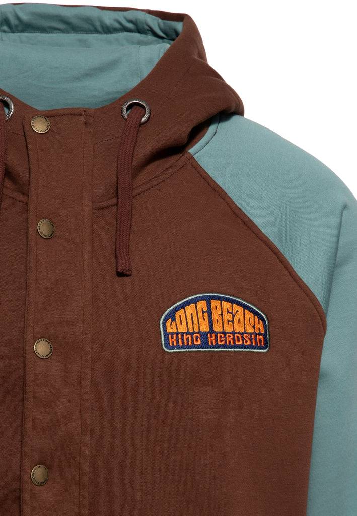 Queen Kerosin Kapuzen-Sweatjacke «Long Beach» Bis zu 50% Rabatt