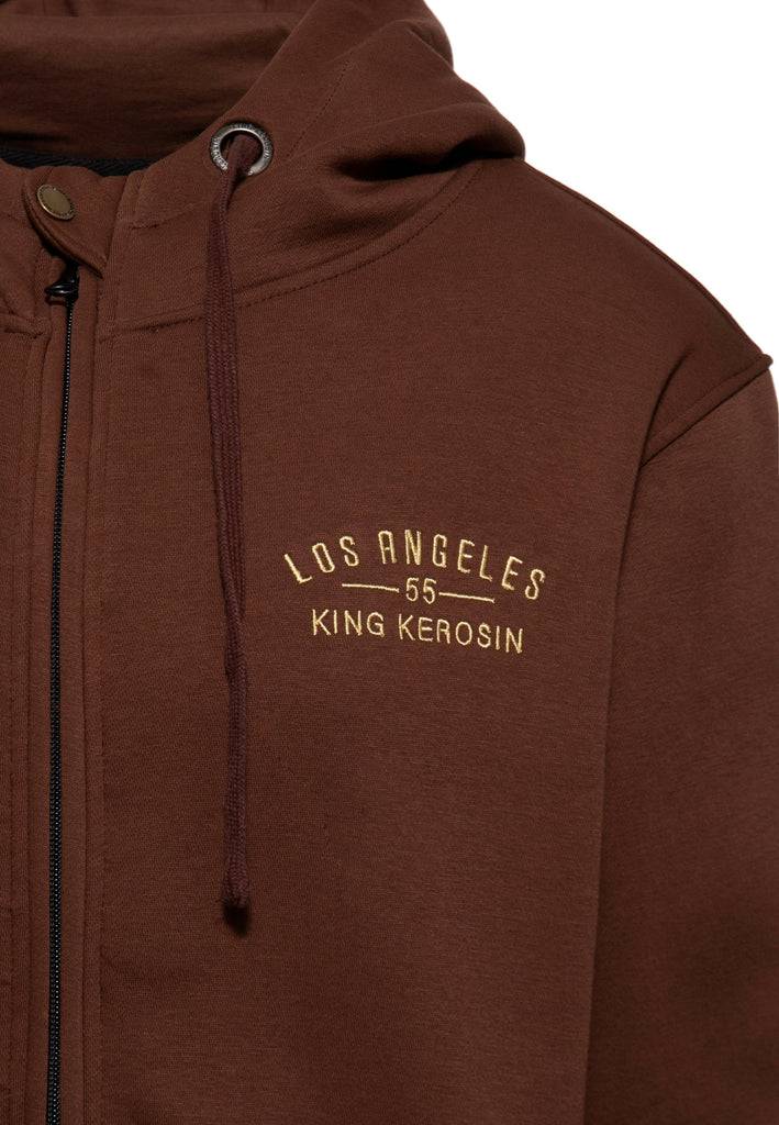 Queen Kerosin Kapuzen-Sweatjacke «Stay Fast» Bis zu 60% Rabatt