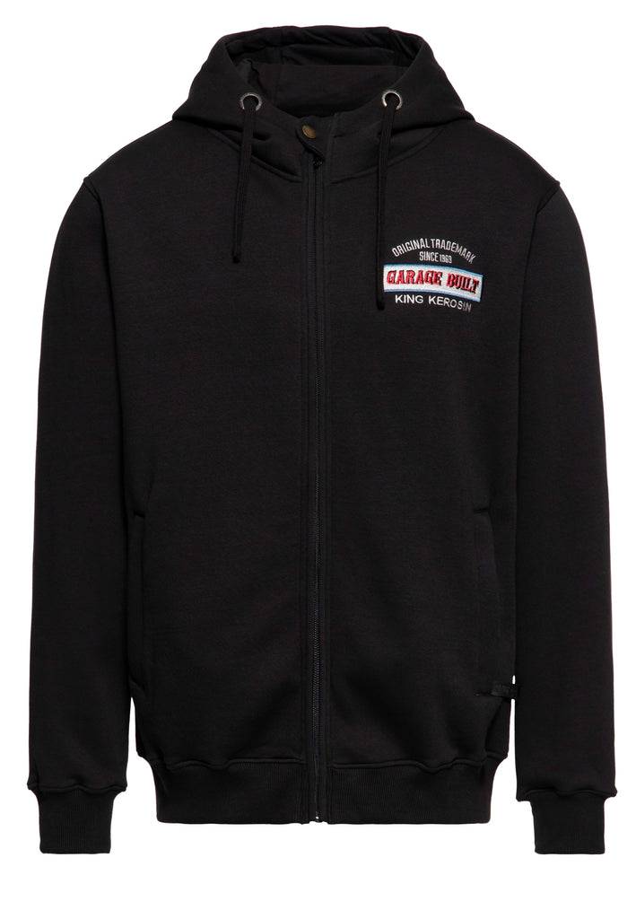 Queen Kerosin Kapuzen-Sweatjacke «Garage Built» Bis zu 65% Rabatt