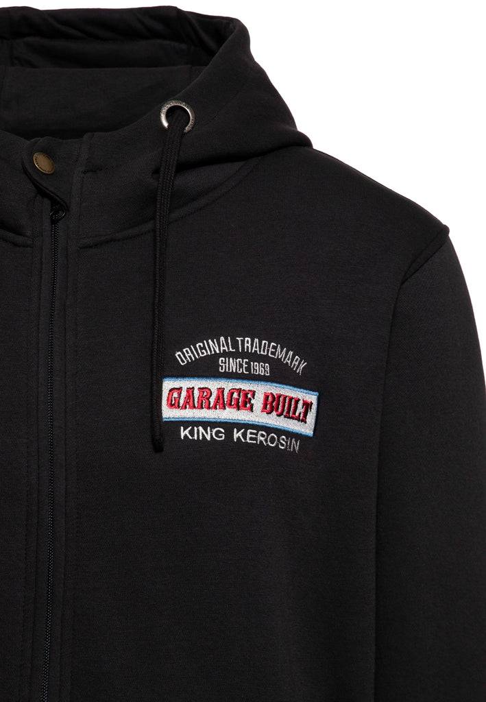 Queen Kerosin Kapuzen-Sweatjacke «Garage Built» Bis zu 65% Rabatt