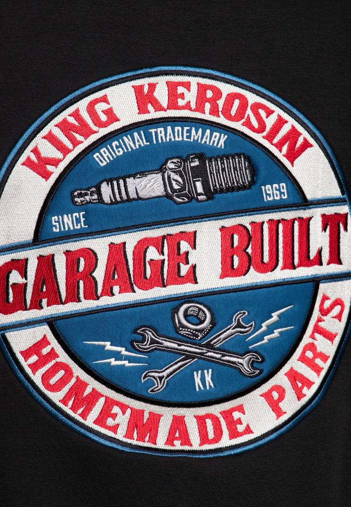 Queen Kerosin Kapuzen-Sweatjacke «Garage Built» Bis zu 65% Rabatt