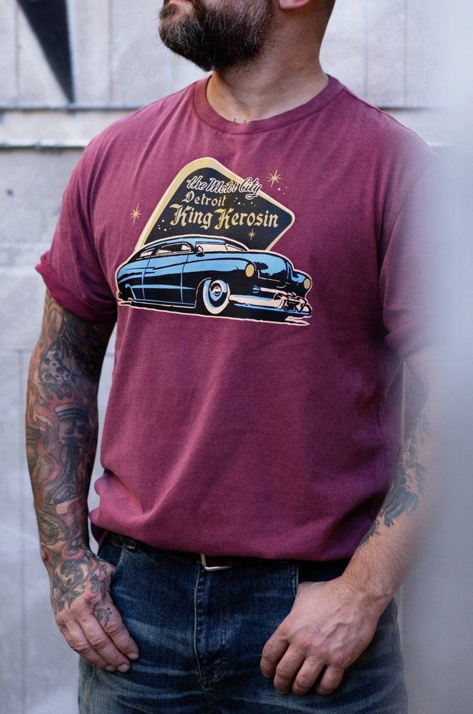 Queen Kerosin T-Shirt «Detroit Greaser» Discount Store für neue Produkte