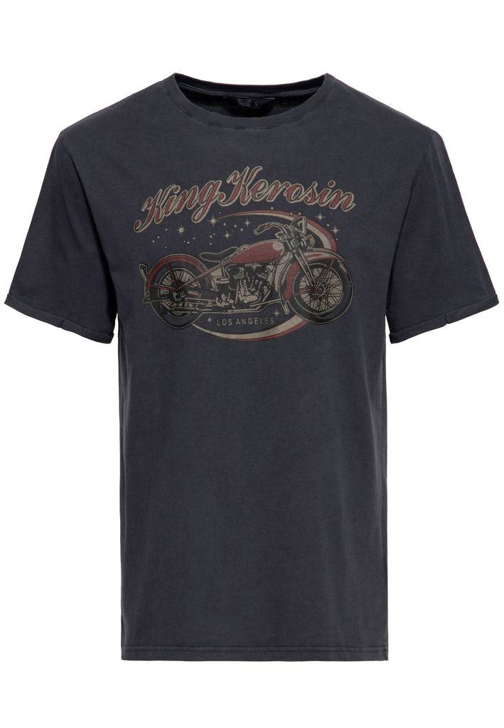 Queen Kerosin Print T-Shirt «Bobber» Riesige Rabatte