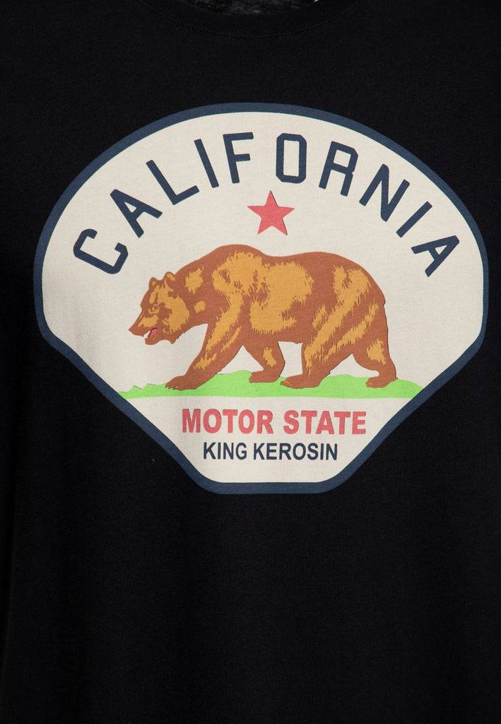 Queen Kerosin Print T-Shirt «California Motor State» zollfrei