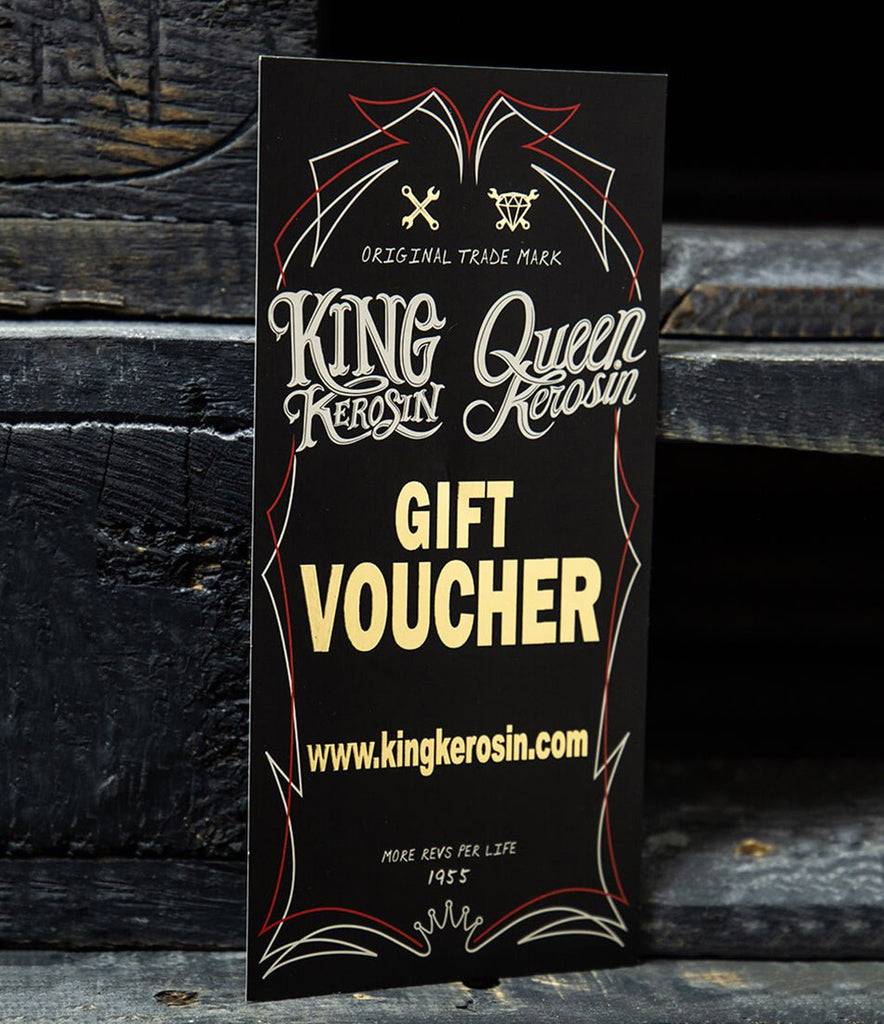 Queen Kerosin Geschenkgutschein (Per E-Mail + Per Post) 50% Rabatt für begrenzte Zeit