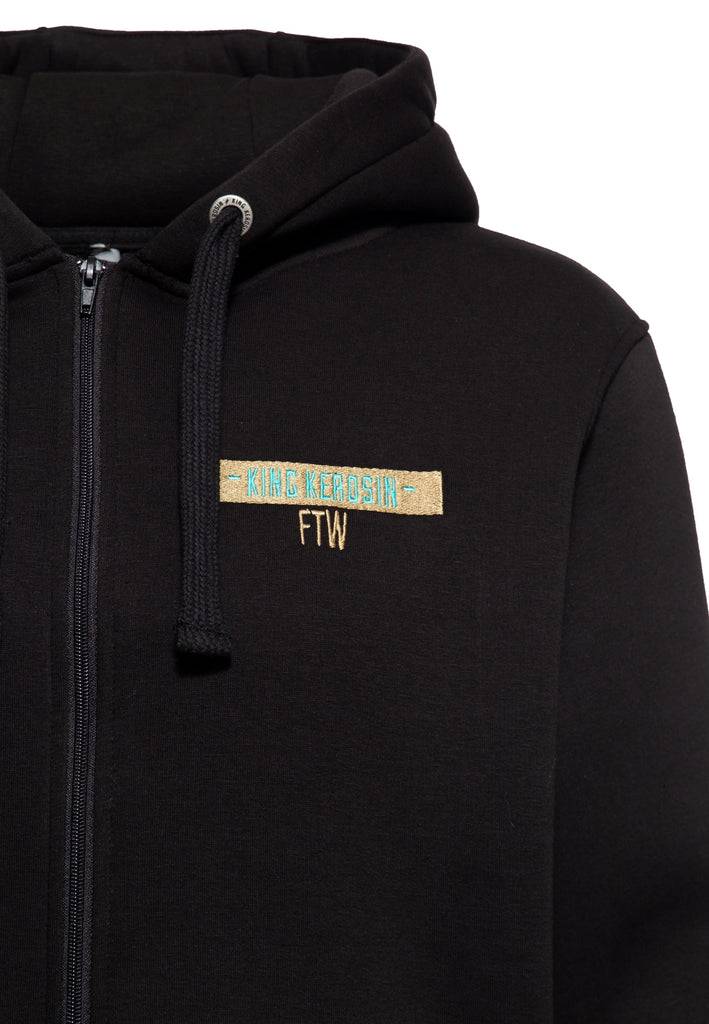 Queen Kerosin Basic Zip Hoodie «Don't Tread» Online