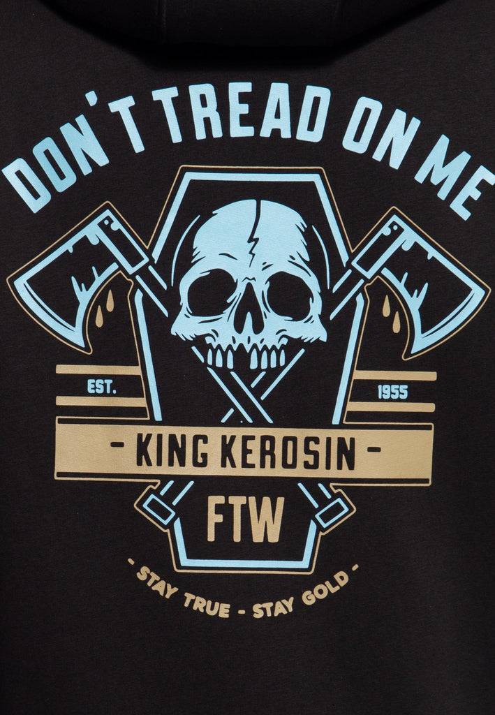 Queen Kerosin Basic Zip Hoodie «Don't Tread» Online