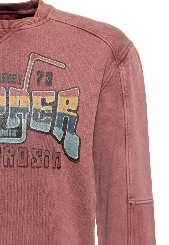 Queen Kerosin Acid Washed Pullover «Chopper 1973» im Angebot