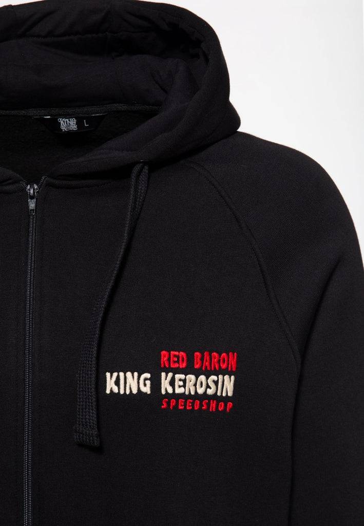 Queen Kerosin Sweatjacke «Red Baron» Schlussverkauf