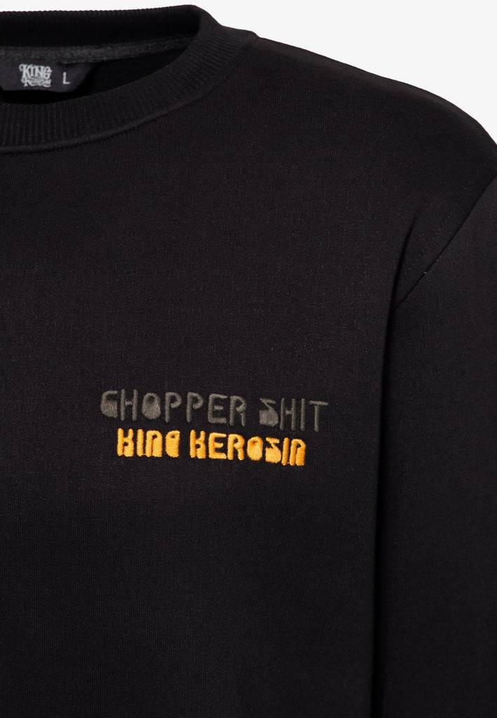 Queen Kerosin Longsleeve Sweater «Chopper Shit» Fabrikverkauf
