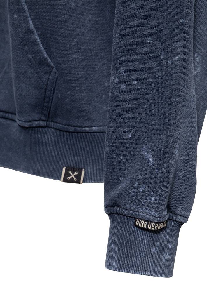 Queen Kerosin Sweatjacke Acidwash «Hit The Road Jack» Kostenloser Versand