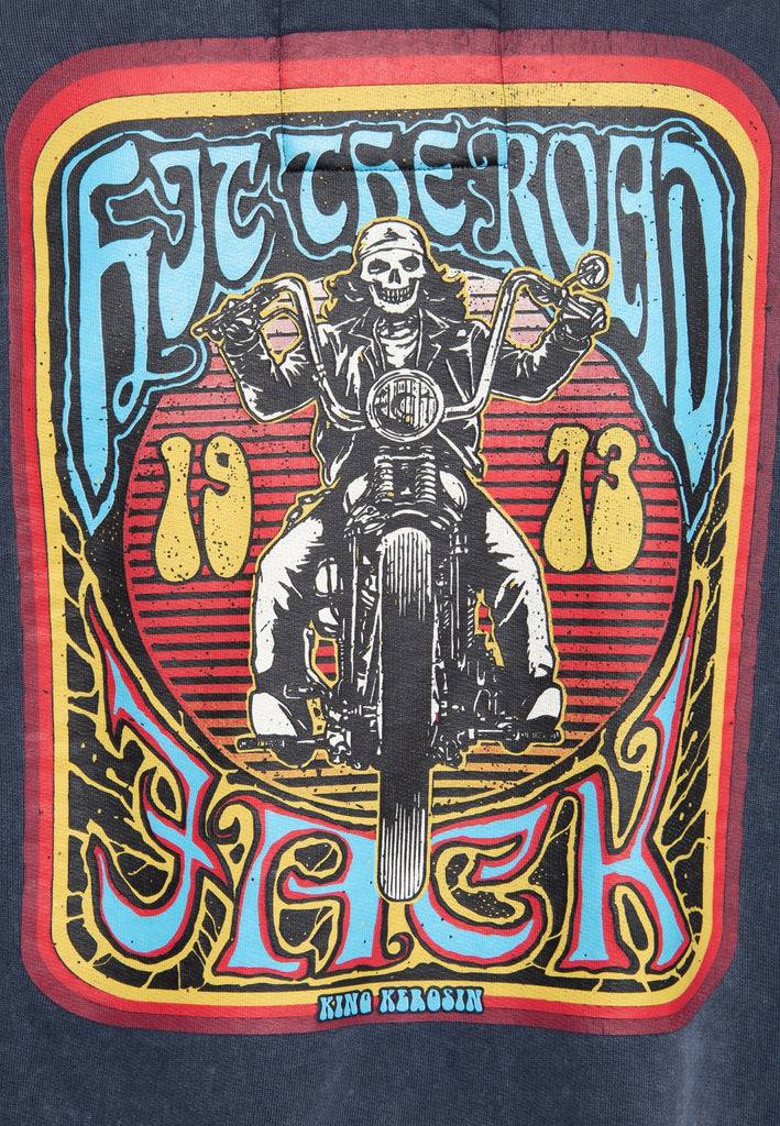 Queen Kerosin Sweatjacke Acidwash «Hit The Road Jack» Kostenloser Versand