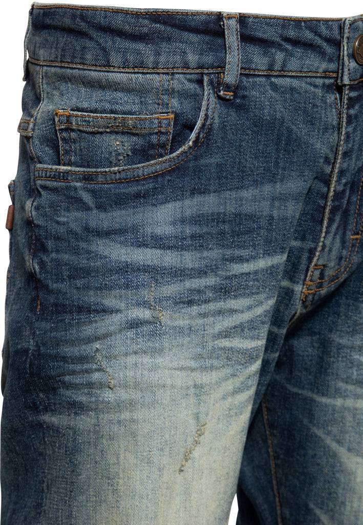 Queen Kerosin 5-Pocket Jeans «Robin Vintage Wash» Rabatt