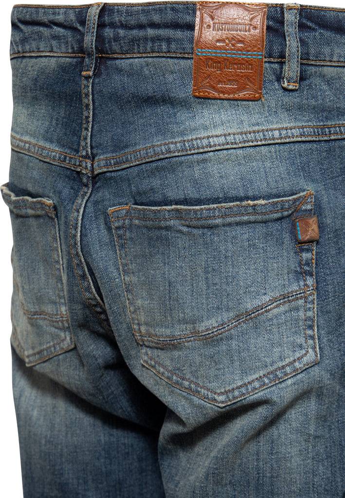 Queen Kerosin 5-Pocket Jeans «Robin Vintage Wash» Rabatt
