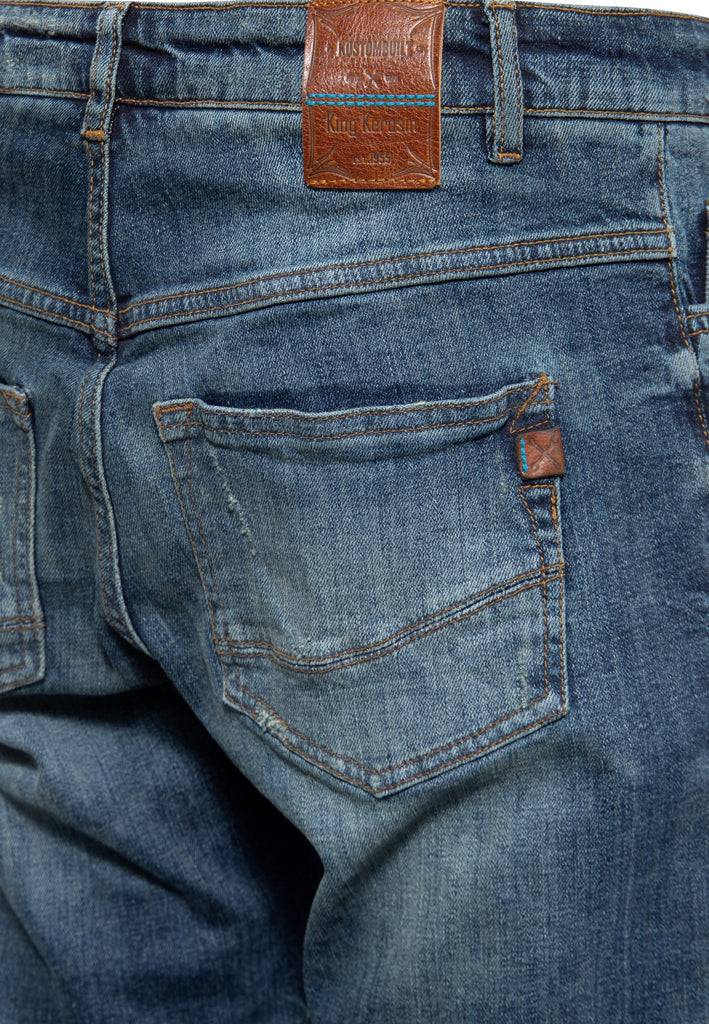 Queen Kerosin 5-Pocket Jeans «Robin» Versandkostenfrei
