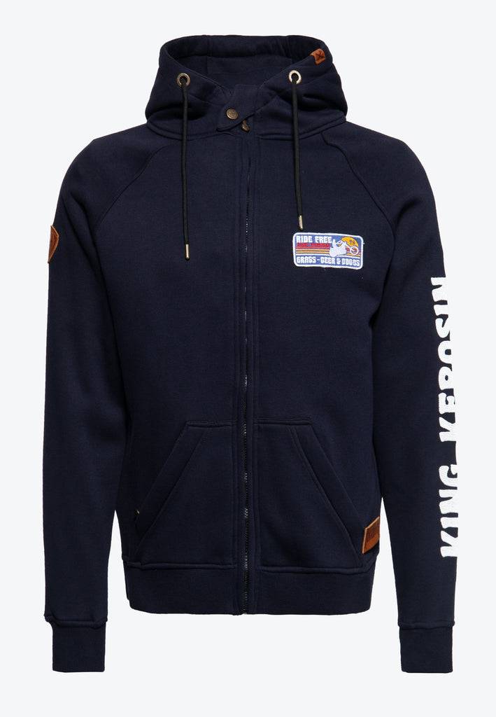 Queen Kerosin Outdoor Sweatjacke «KK Adventure Gear - Ride Free» Preisnachlass