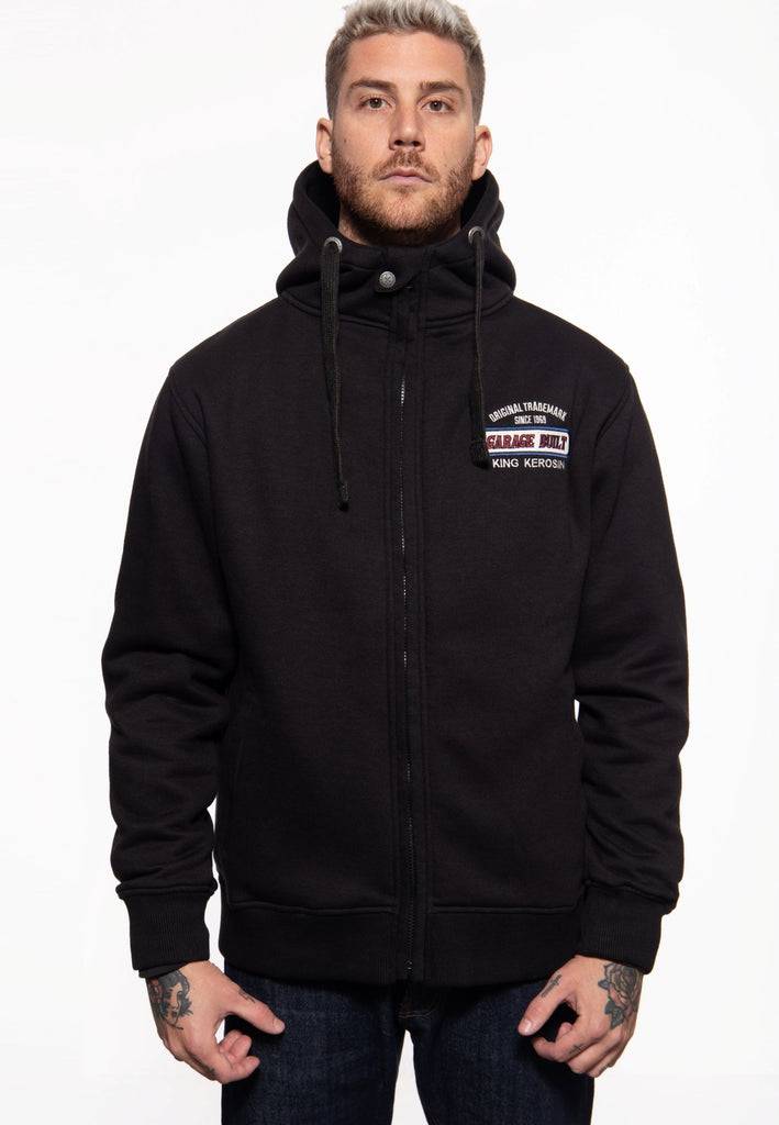 Queen Kerosin Sweatjacke mit Kapuze «Garage Built» Jubiläumsangebot