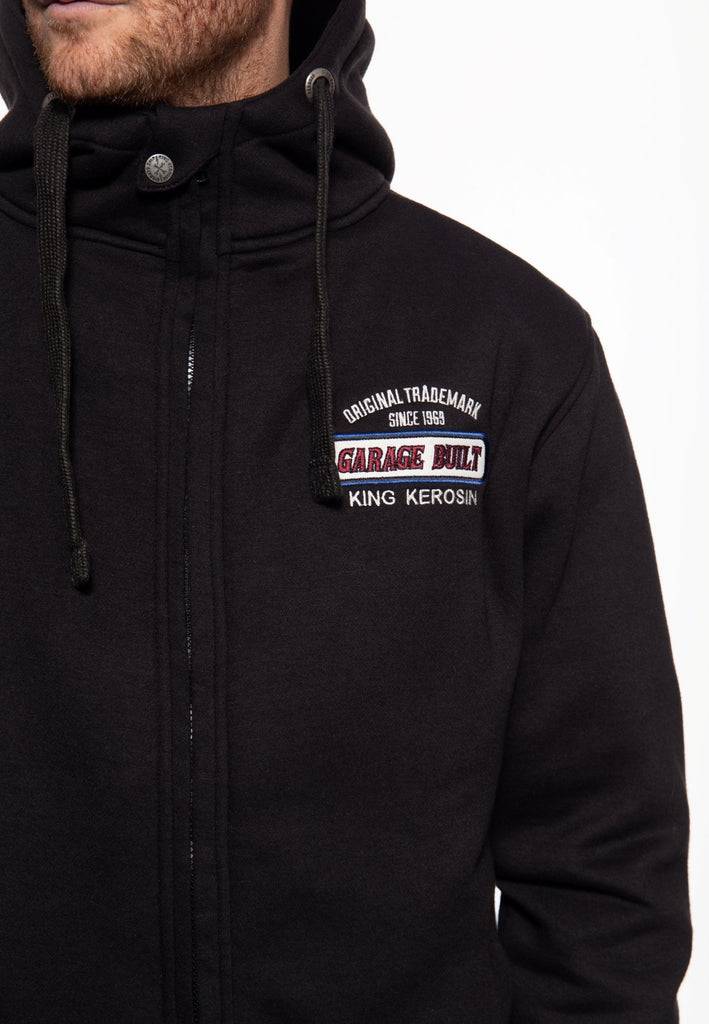 Queen Kerosin Sweatjacke mit Kapuze «Garage Built» Jubiläumsangebot