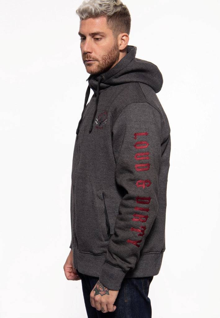 Queen Kerosin Sweatjacke mit Kapuze «Loud and Dirty» Heißer Verkauf