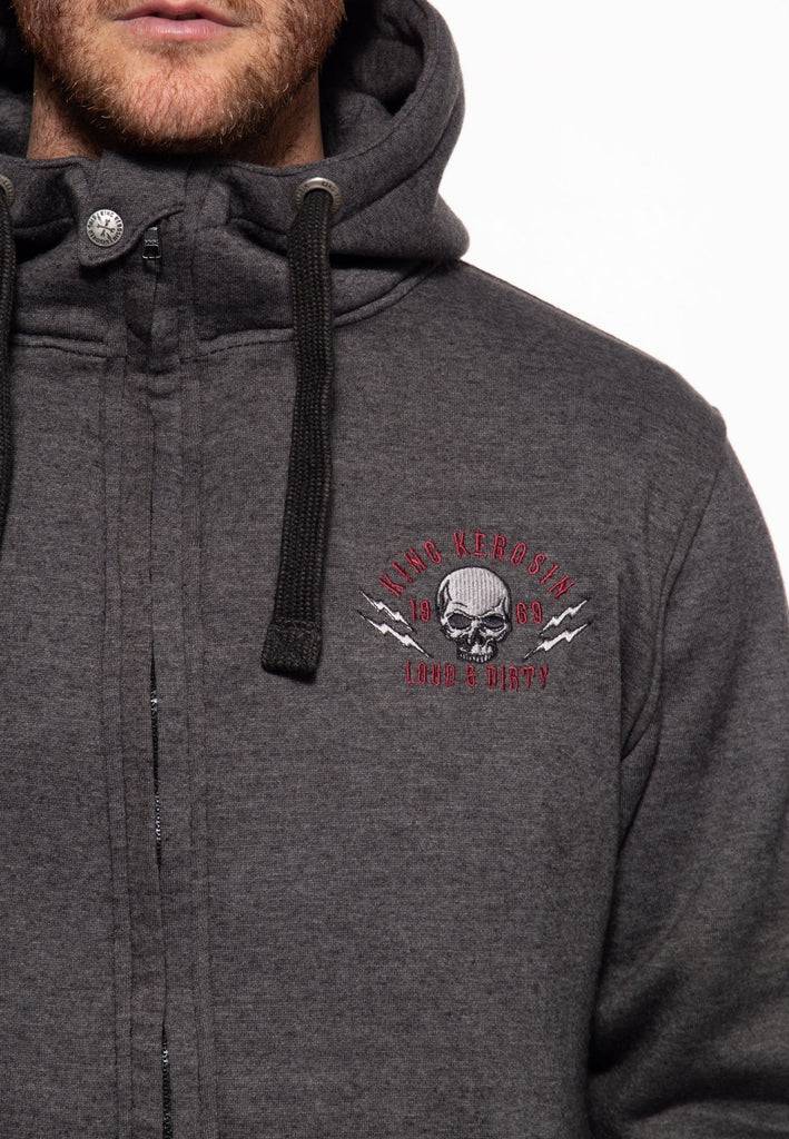 Queen Kerosin Sweatjacke mit Kapuze «Loud and Dirty» Heißer Verkauf