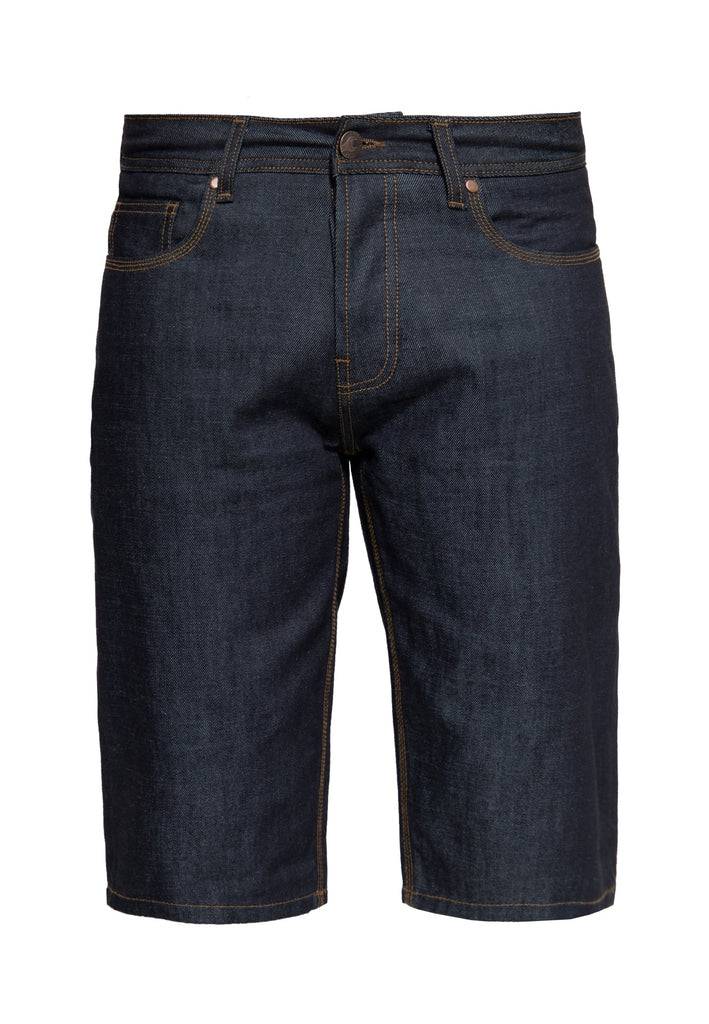 Queen Kerosin Denim Shorts mit Pintstripe Stitching «50s Workwear» Zeitlich begrenztes Angebot