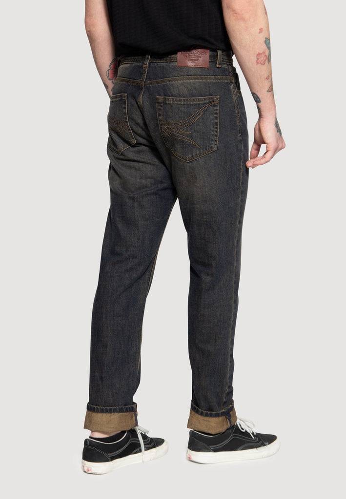 Queen Kerosin 5-Pocket Jeans Tint Wash «Scott» Exklusive Angebote