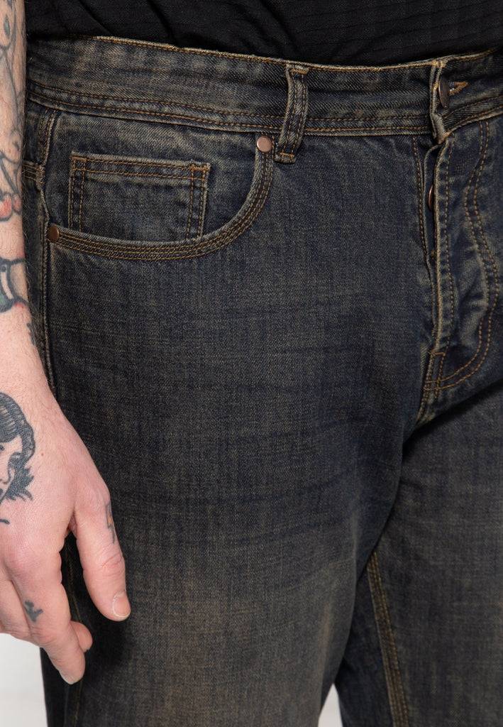 Queen Kerosin 5-Pocket Jeans Tint Wash «Scott» Exklusive Angebote