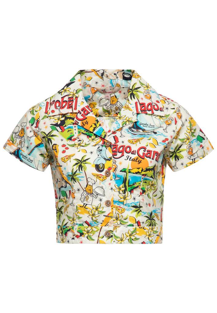 Queen Kerosin Hawaiibluse «Lago di Garda» Riesige Ersparnisse