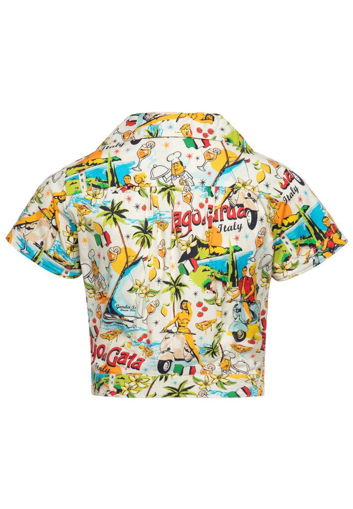 Queen Kerosin Hawaiibluse «Lago di Garda» Riesige Ersparnisse