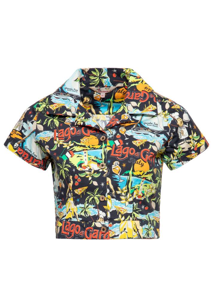 Queen Kerosin Hawaiibluse «Lago di Garda» Riesige Ersparnisse