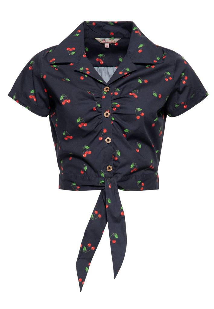 Queen Kerosin Hawaiibluse «Cherry» Super Sparpreis