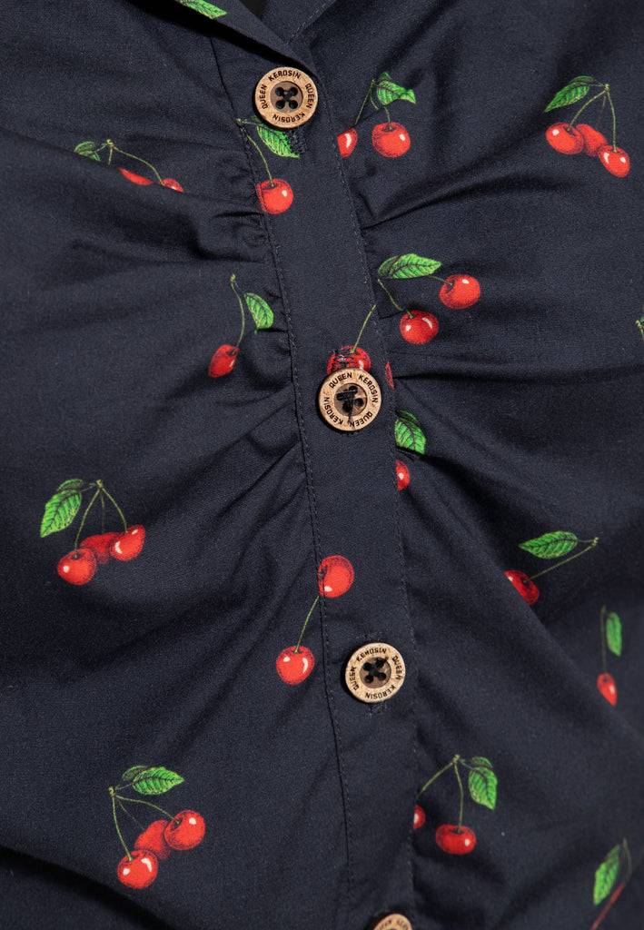 Queen Kerosin Hawaiibluse «Cherry» Super Sparpreis