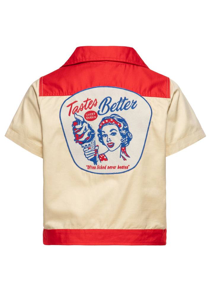 Queen Kerosin Workwear Hemdbluse «Gelateri» JETZT KAUFEN