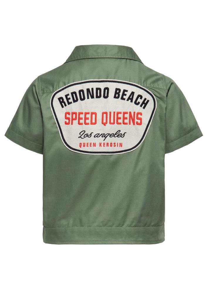 Queen Kerosin Workwear Hemdbluse «Redondo Beach Speed Queens» Neueste Stile