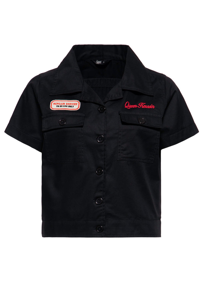 Queen Kerosin Workwear Hemdbluse «Redondo Beach Speed Queens» Neueste Stile