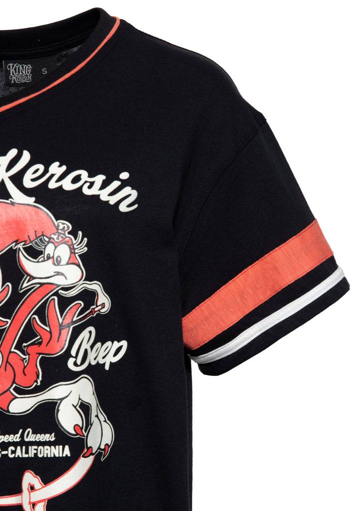 Queen Kerosin T-Shirt «Beep Beep» Nur noch ein Tag übrig