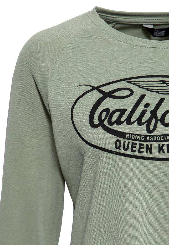 Queen Kerosin Langarmshirt «California» 50% Rabatt mit kostenlosem Versand