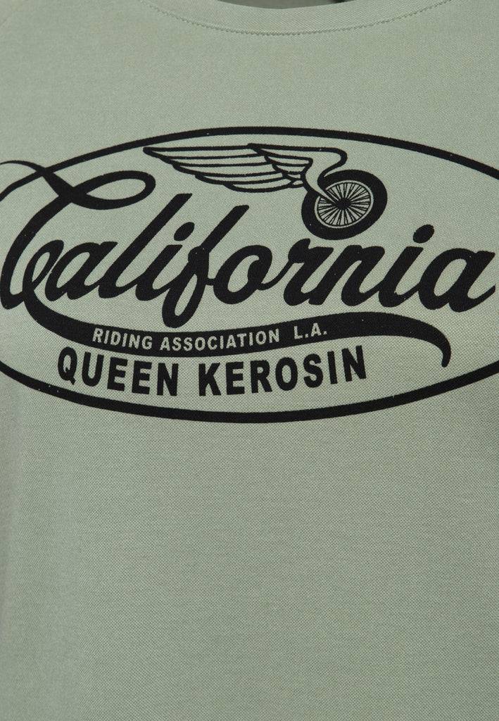 Queen Kerosin Langarmshirt «California» 50% Rabatt mit kostenlosem Versand