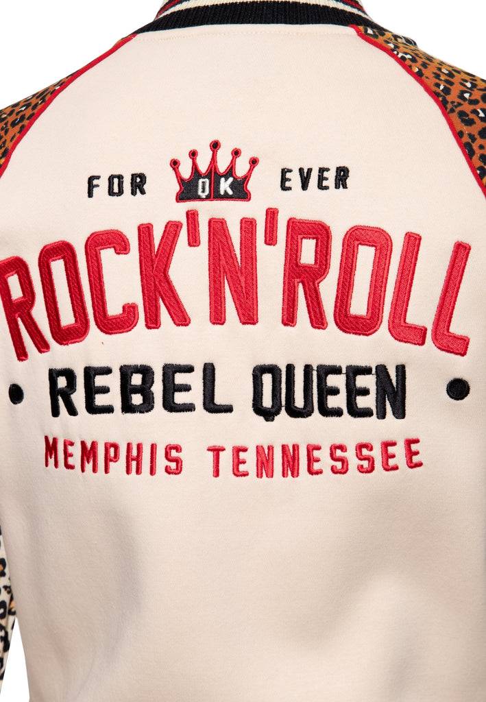 Queen Kerosin College Jacke «Rock'n'Roll Rebel Queen» 50% Rabatt für begrenzte Zeit