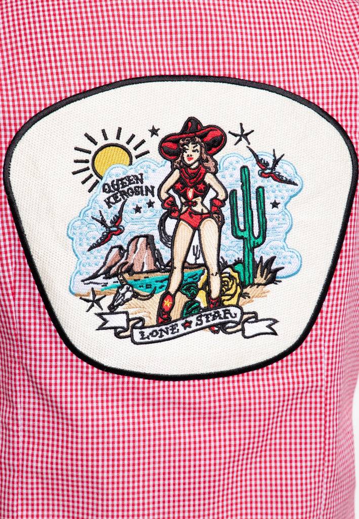 Queen Kerosin Bluse «Lone Star» Outlet