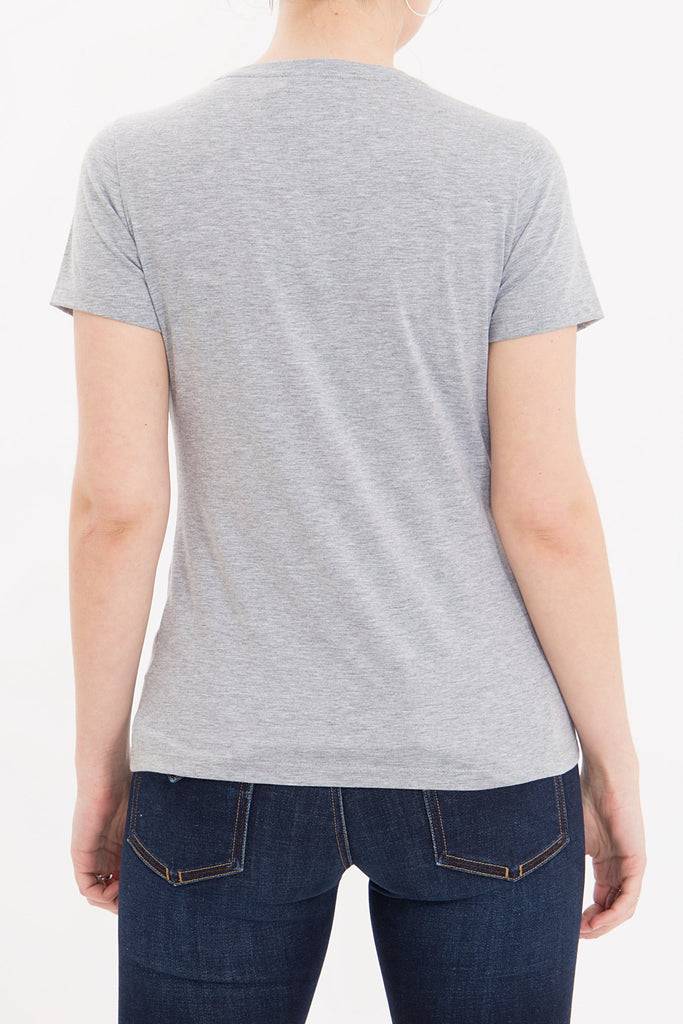 Queen Kerosin Melange Shirt aus Melange Jersey mit Front Motiv «Drive Fast» Limitierter Zeitrabatt