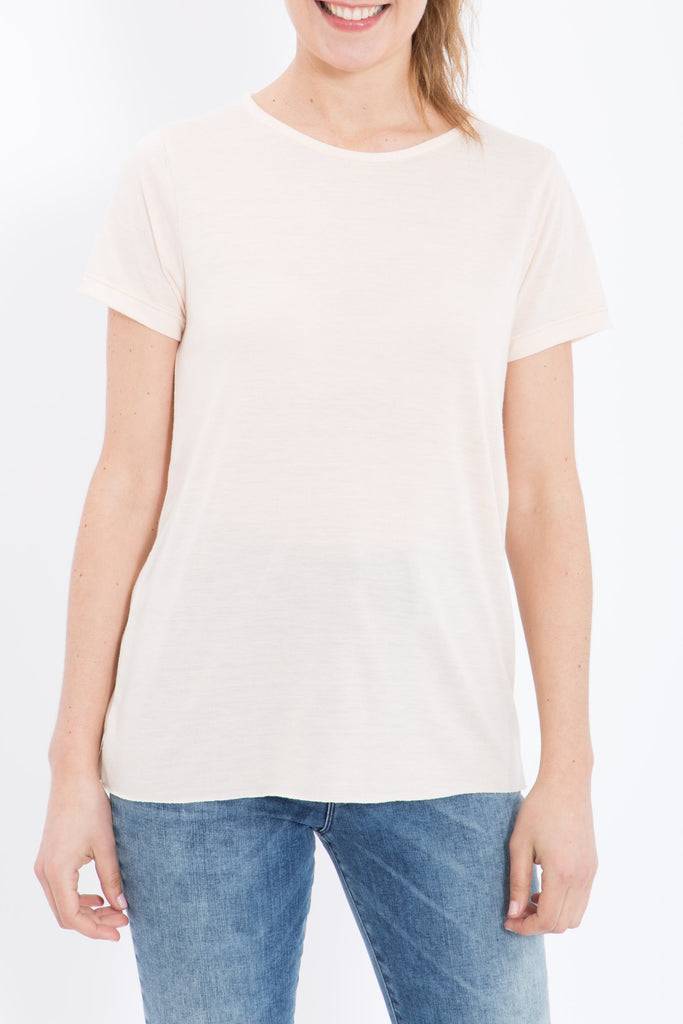 Queen Kerosin Basic T-Shirt aus Viskose-Mix Fabrik Onlineshop